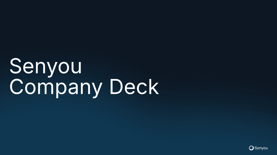 変化し続けるSenyouの現在、新しいCompany Deckができるまで